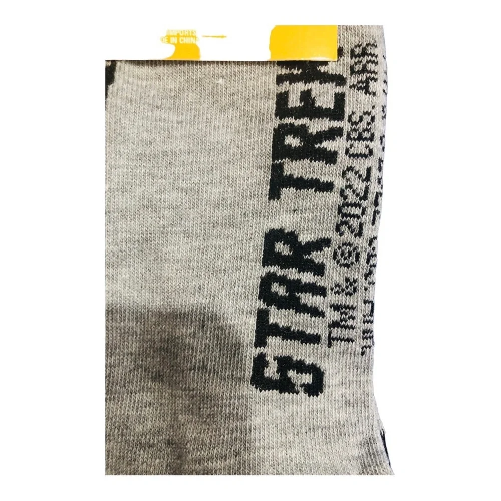Star Trek Spock gray blue crew‎ socks new -1 pair